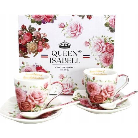 Juego de regalo de 2 tazas de espresso de 80 ml en caja - Colección Rosa (1/5)