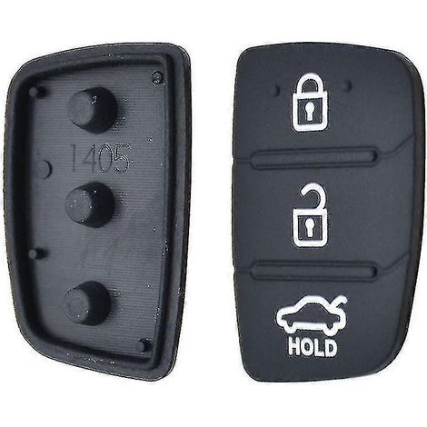 Clavier de remplacement en caoutchouc à 3 boutons pour télécommande de voiture Hyundai Creta I20 I40 Tucson Elantra Santa Fe Solaris Ix35 Ix45