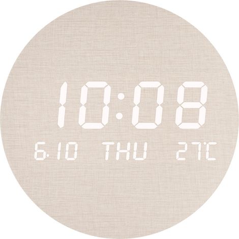 Horloge murale LED créative — Pour salons, maisons et chambres — Style scandinave sobre : un accessoire idéal pour un mode de vie conscient (1/5)