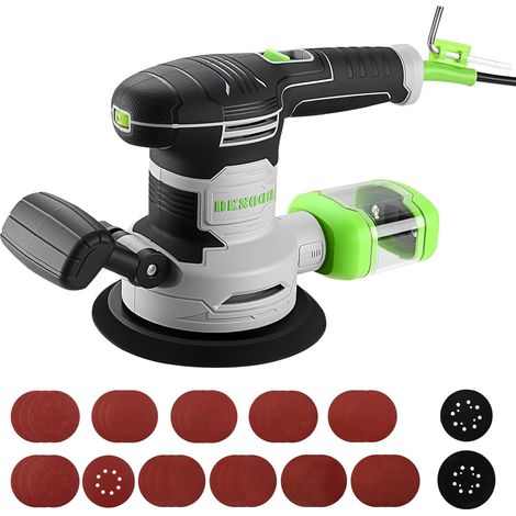 Ponceuse Orbitale Excentrique 450W: Ponceuse Electrique Plateaux Doubles 125mm (1/5)