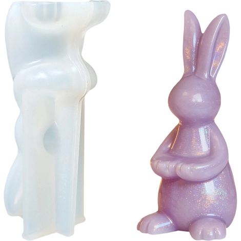 Stampo in silicone a forma di coniglio, adatto per lo stampo Papa Rabbit.