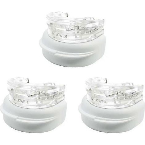 Protège-dents anti-ronflement pour améliorer le bruxisme et l'apnée du sommeil (lot de 3) (1/5)