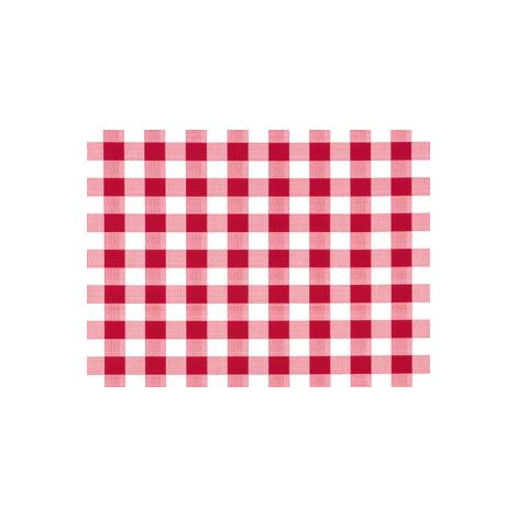 TOVAGLIATO SUNNY FELPATO QUADRETTATO ROSSO- - cm.140h, rotolo da mt.20 - 20 mt