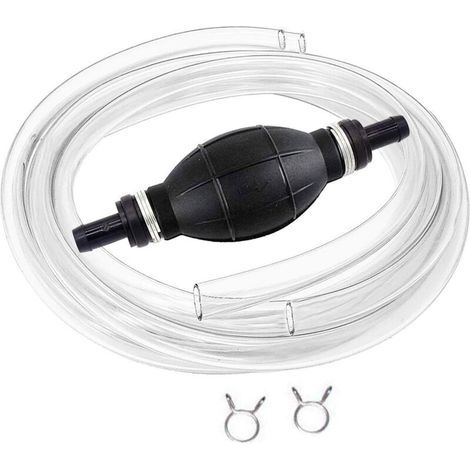 Manuel Pompe De Transfert De Carburant Avec 2M Siphon Tuyau Portable De Pompe à Main à Débit élevé à Siphon Pour Essence De Gaz Essence Diesel Huile Liquide Réservoir De Poissons (1/5)