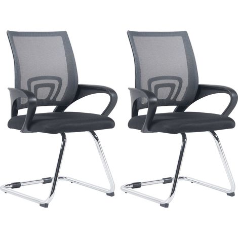2er Set Freischwinger Eureka grau