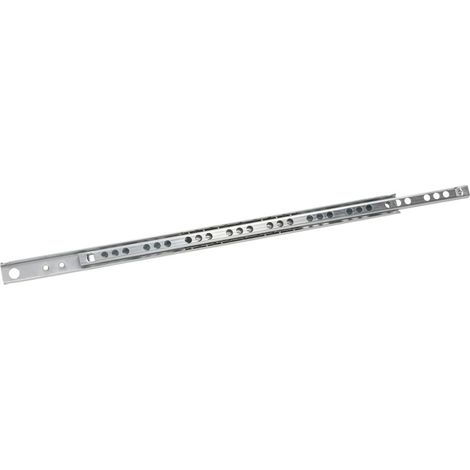 GUIDA PER CASSETTI ACCIAIO 17 MM 40 CM PORT 10 KG