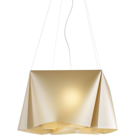 Suspension 3 Lumières New Gold en Métal Chromé Cm. 59x31h (1/2)