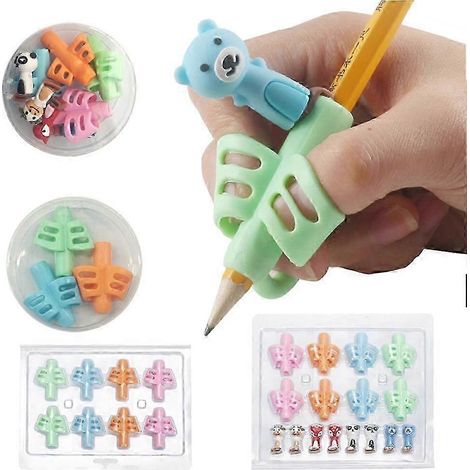 Ensemble de 16 manchons pour crayons, manchons pour crayons pour l'écriture des enfants, aide à l'écriture pour stylos enfants