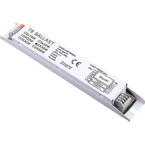 Ballast électronique T8 2x36W – Tension 220-240V – Longueur 21cm – Largeur 3cm – Fonctionnement silencieux et sans stroboscope