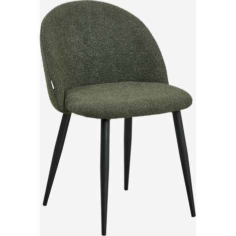 Sedia da pranzo in tessuto bouclé Kana SKLUM