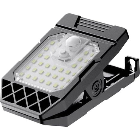 Lumière Solaire À Pince,Lumière De Sécurité Avec Détecteur De Mouvement - Lampe Solaire À Détection De Mouvement À Pince Pour Jardin Arrière-Cour Porche Balcon Rue Route Terrain De Basketball (1/5)