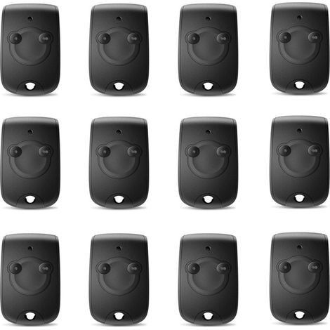 12 pour 1841026 Télécommande Motorisation Portail Portes de Garage NS 2 Canaux 433.42MHZ