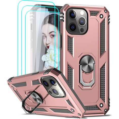 Schutzhüllenset für Apple iPhone 13 Pro Max, pink + 3x Panzerglas A2484 (1/5)