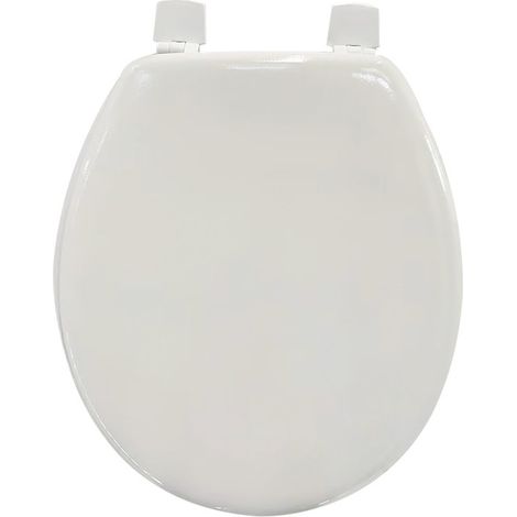 Asiento de inodoro MDF blanco - Bisagras PS MSV