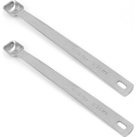 1/16 Teelöffel (0,3 ml) einzelne Messlöffel, nur kleine einzelne Messlöffel aus Edelstahl