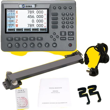Kit d'affichage numérique, support multilingue, mesure de précision, 1 PCS Métal LCD DRO (1/2)