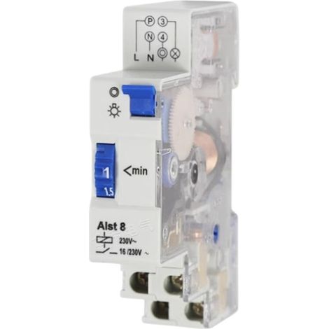 Minuterie 220V, compte à rebours, contrôleur inter, électromagnétique, mécanique, monté sur rail au sol, interrupteur automatique pour lumière (1/2)