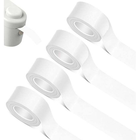 4 Rouleau L1/Q1/M1 Étiquettes Autocollantes, Thermiques Étiquettes étanches convient pour la maison le bureau l'école, compatible avec les étiqueteuse L1/Q1/M1, 16 mm6 m, (Blanc)