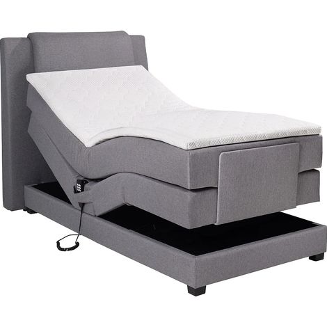 Set letto boxspring testata + reti relax elettriche + materasso + topper 100x200cm - CASTEL di PALACIO (1/5)