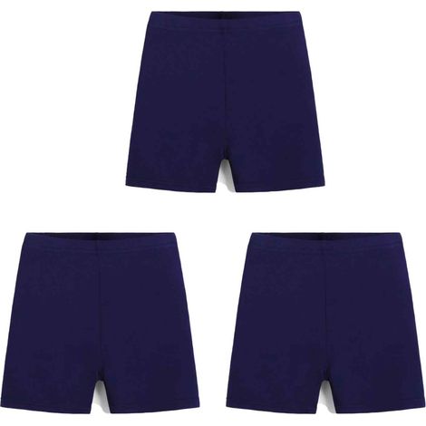 Boxer Short - Coton 95 % - Élasthanne 5 % - Pour Filles - Coupe Slim - Pour Danse Gymnastique Sport - 1 Pièce (1/5)