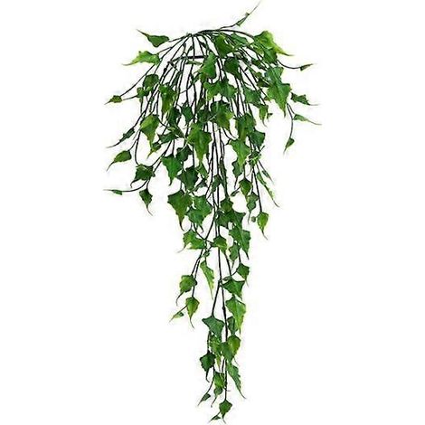Plantes vertes artificielles artificielles attrayantes, écologiques et décoratives. Agencement de scène avec faux lierre suspendu. (1/5)