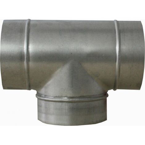 Té 45 degrés oblique galva diam 200/100 - TE 200/100/45 UNELVENT - 864360 Diamètre 200 mm / 100 mm
