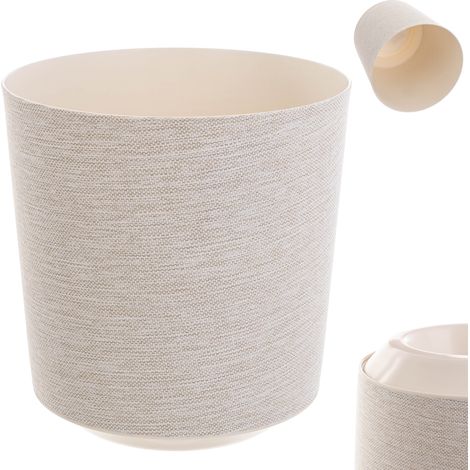 KADAX Runder Pflanztopf, 25 cm, Creme