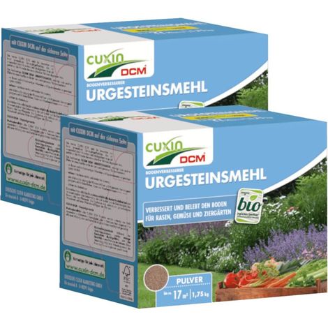 Cuxin farine de roche primaire 3 kg additif pour sol, conditionneur de sol, activateur de sol, pierre