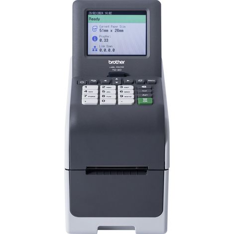 Brother TD-2350DSA203 Etikettendrucker Thermodirekt 203 x 203 DPI 152 mm/sek Verkabelt & Kabellos Ethernet/LAN WLAN Bluetooth