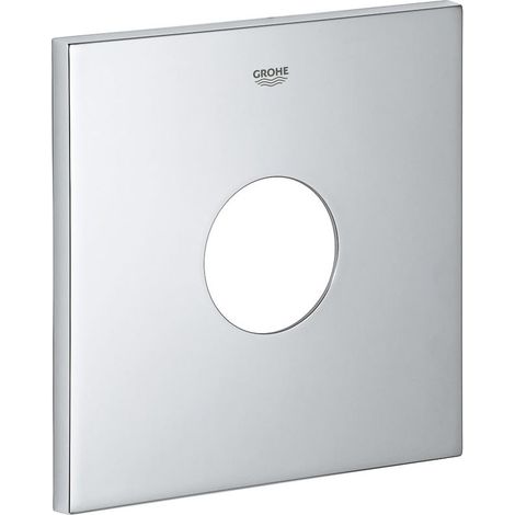 Rosette 48434 eckig für EHM-Fertigmontagesets chrom (1/2)