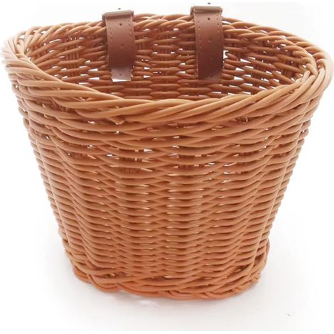 Cestino piccolo per bicicletta, marrone, 211616 cm, da montare anteriormente, adatto ai bambini. (1/2)