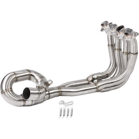 Tuyau avant d'échappement, tuyau résistant à la température conception élégante à l'épreuve des intempéries pour le YZF-R6 2006-2018
