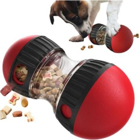 1 pièce Balle interactive chien, distributeur de croquettes, jouet intelligent indestructible pour chien actif