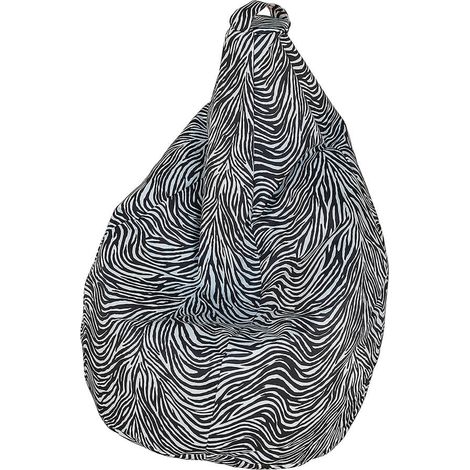Poltrona Pouff in poliestere 80x120cm Zebrata Avalli (1/2)