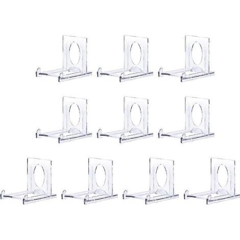 10 Mini-Acryl-Tellerständer, Mehrzweck-Tellerstaffeleien, Präsentationsständer (1/4)