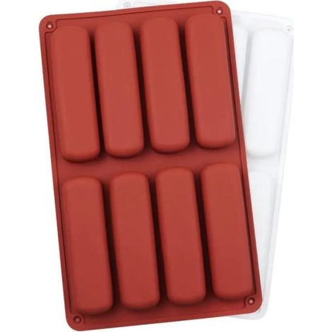 Moules en silicone - Non spécifié - Longues Bande - Blanc - Compatible congélateur - 27.8x17 cm (1/4)