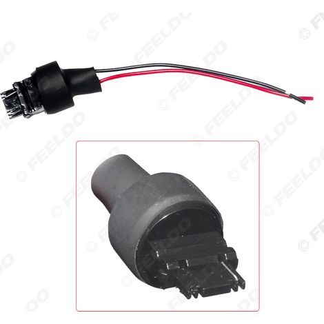 Câble adaptateur pour feu LED T25 P27W de voiture, connecteur mâle 3156, câble d'alimentation, adaptateur pour clignotant et feu stop