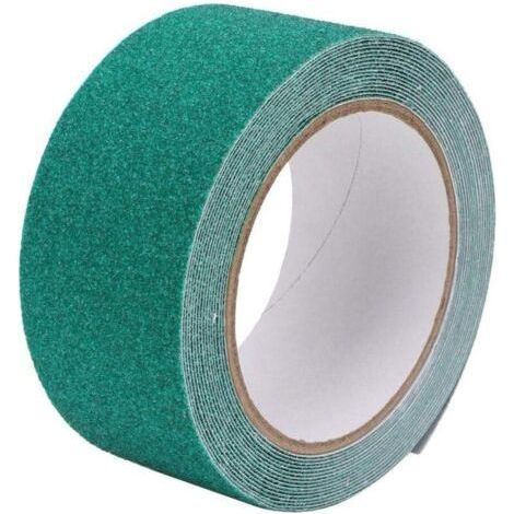 Ruban antidérapant de Sol, Bande antidérapante de Sable de Quartz de 5cm x 5 m(Vert) (1/5)