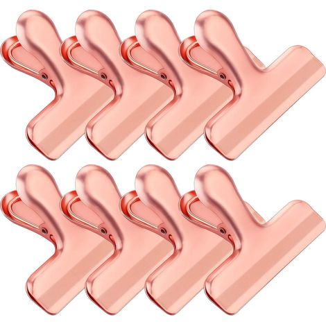 Pince À Sachets - Acier Inoxydable - 7,6 Cm - Fermeture Hermétique - Pour Cuisine Bureau Maison - 8 Pièces (1/5)