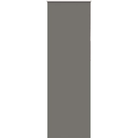 Verdunkelungsrollo Grau 65x210 cm Stoffbreite 60,7 cm Polyester