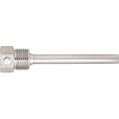 Doigt de gant 1/2  inox diamètre interne 6,3  Lg de tube 150 mm