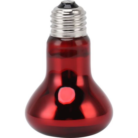 E27 Heat Bulb for Reptiles, Warm and Soft Light, Amphibian, for Lizards and Bearded Dragons, 110-120V, Red (1/5)
