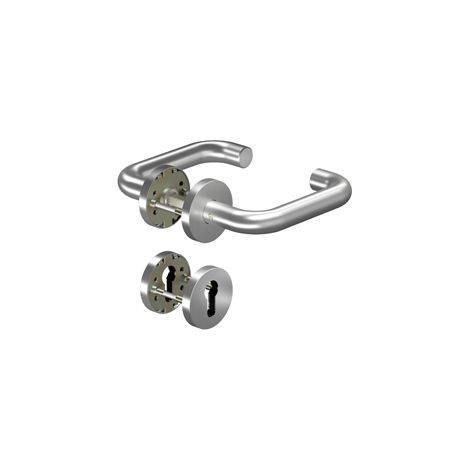 Ogro Rosettengarnitur Pure Kl. 3 U-Form 8100/6501/6612, Edelstahl, PZ