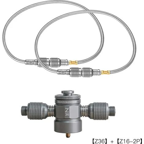 Adaptateur pour réchaud 1 à 3 cartouches de gaz, adaptateur de conversion latérale, convertisseur de lampe à vapeur, convertisseur de lampe, outils de camping de plein air, réchauds de cuisine portabl (1/5)