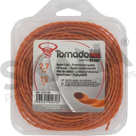 FILO TAGLIABORDI TWISTATO 2,7MM RIF 1517105 COMPATIBILE TORNADO