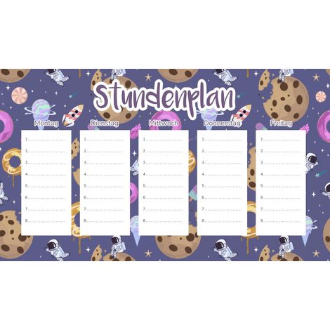 Plan de leçon magnétique pour enfants - Espace biscuits 45x26cm