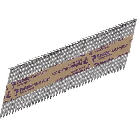 Paslode 2.8 x 63mm IM350 Ring Nails Galv-Plus Finish Box of 3300 + 3 Fuel Cells (1/3)