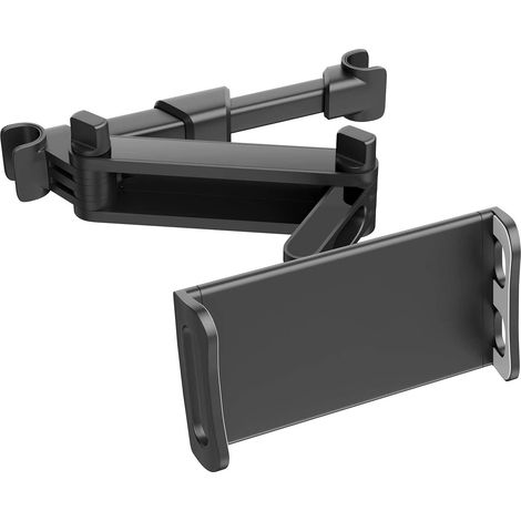 Support Tablette Siège Auto - Bras Extensible 27 cm - Rotation Multi-Angle - Compatible iPad Air Mini Galaxy Tab Kindle Fire HD Switch Lite - 4,7 à 10,5 pouces - 1 Pièce (1/5)
