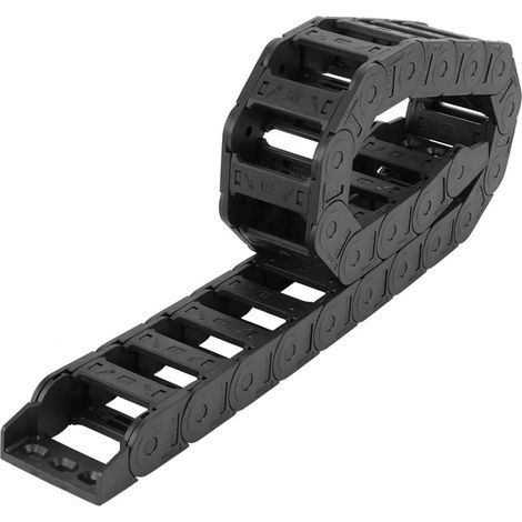 100cm Cable Carrier Chain 25 x 57mm Long Nylon Black Cable Pull Chain Open Transmission Chain for 3D Printers and CNC Machine Tools (1/4)