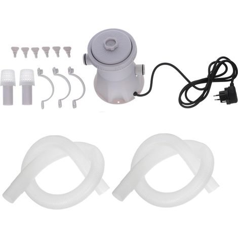 Pompe Électrique Piscine Filtration pour Nettoyage et Circulation Système Étanche Facile à Entretenir Compatible Extérieur pour Dété (1/5)